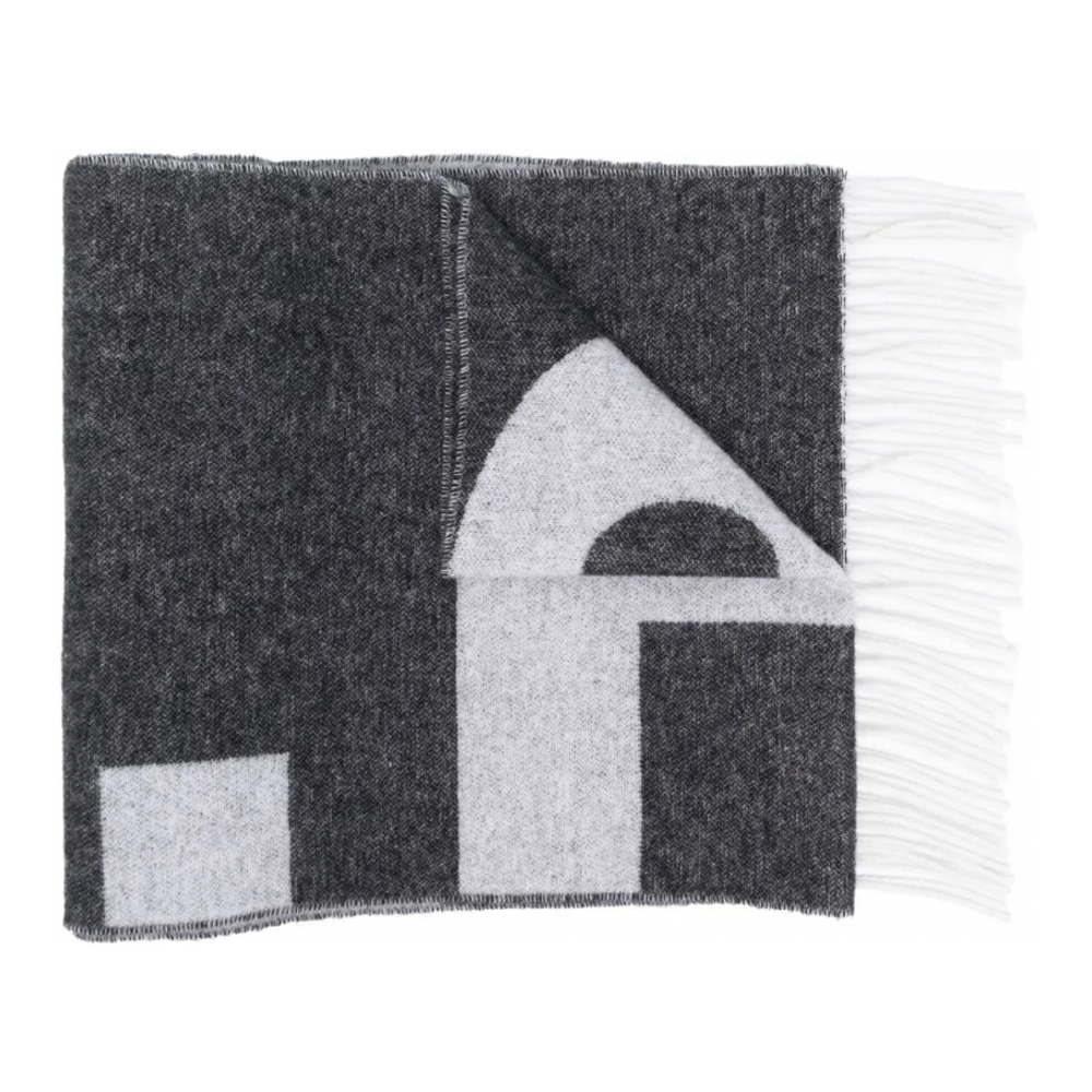 Écharpe en laine 'Logo-Knit' pour Femmes