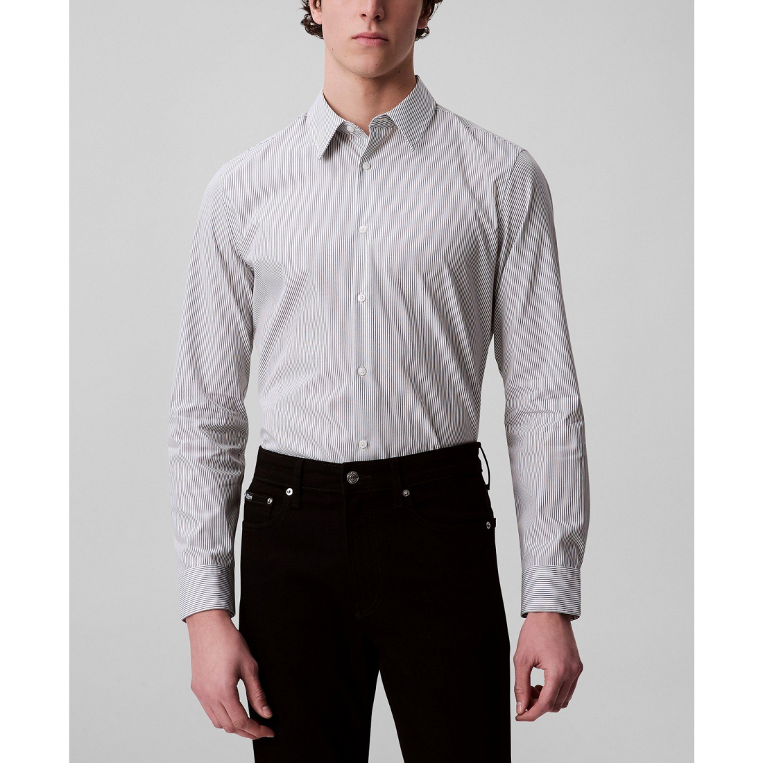 Chemise 'Stretch Striped Slim-Fit' pour Hommes