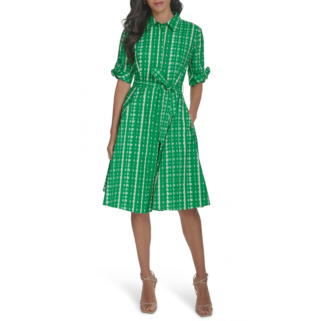 Women's 'Short Sleeve Cotton' Shirtdress