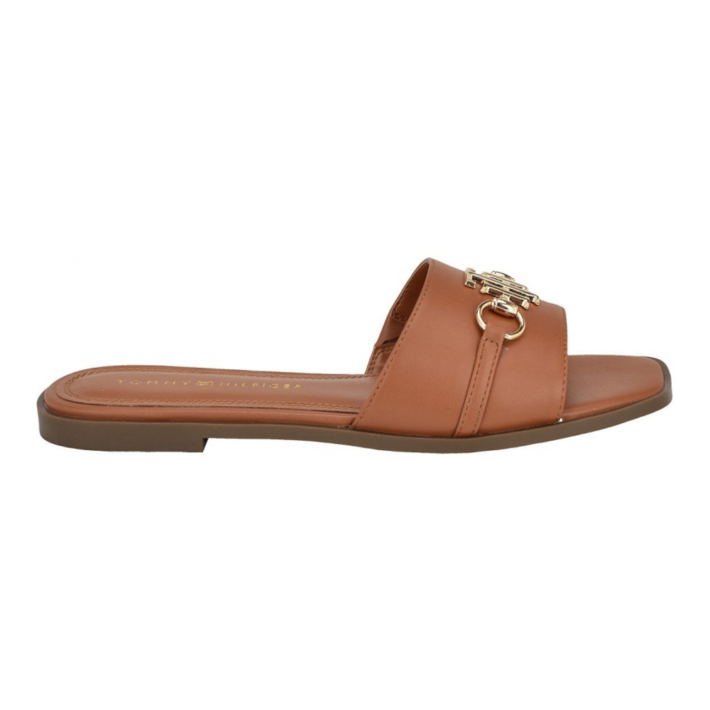 Women's 'Pipper Logo Flat Slide Sandals'