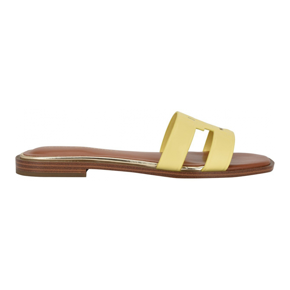 Women's 'Terenz Logo Strap Flat Slide' Flat Sandals