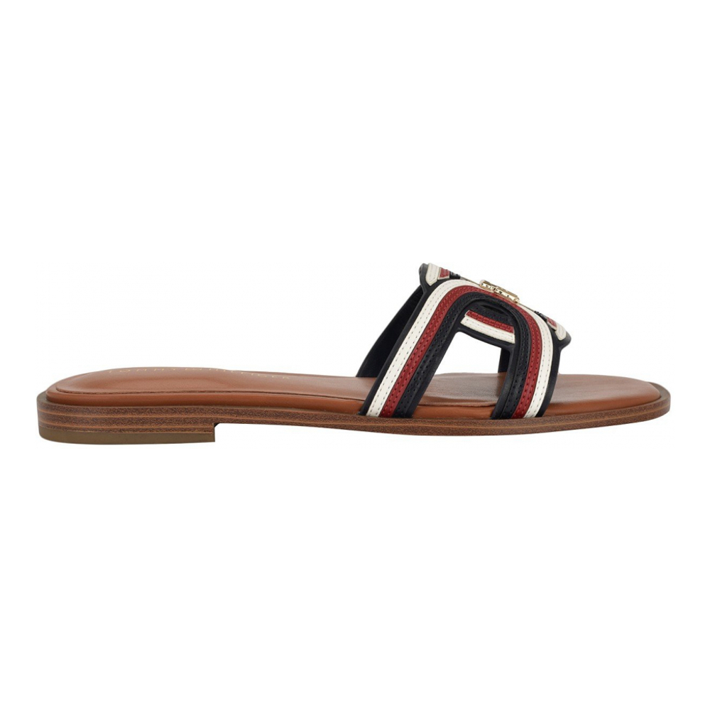 Women's 'Tressi Logo Flat Slide' Flat Sandals