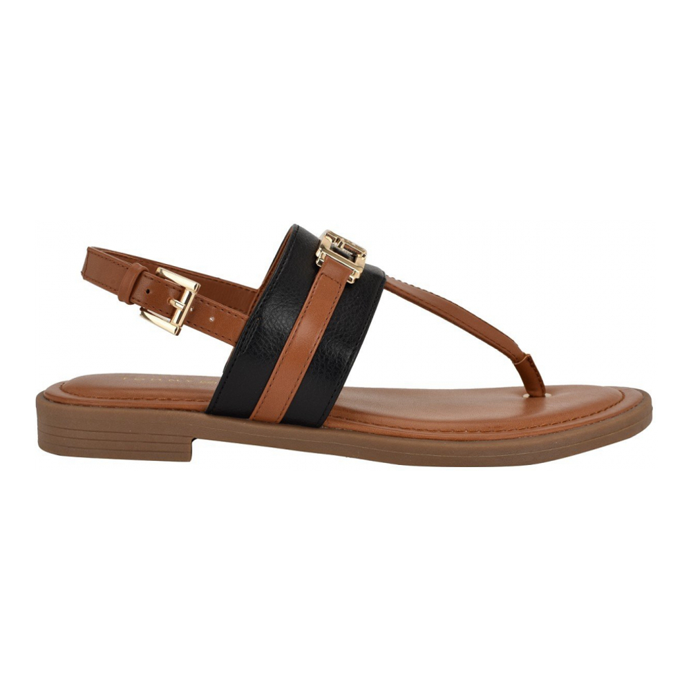 Women's 'Carree Classic Buckle Flat Sandals'