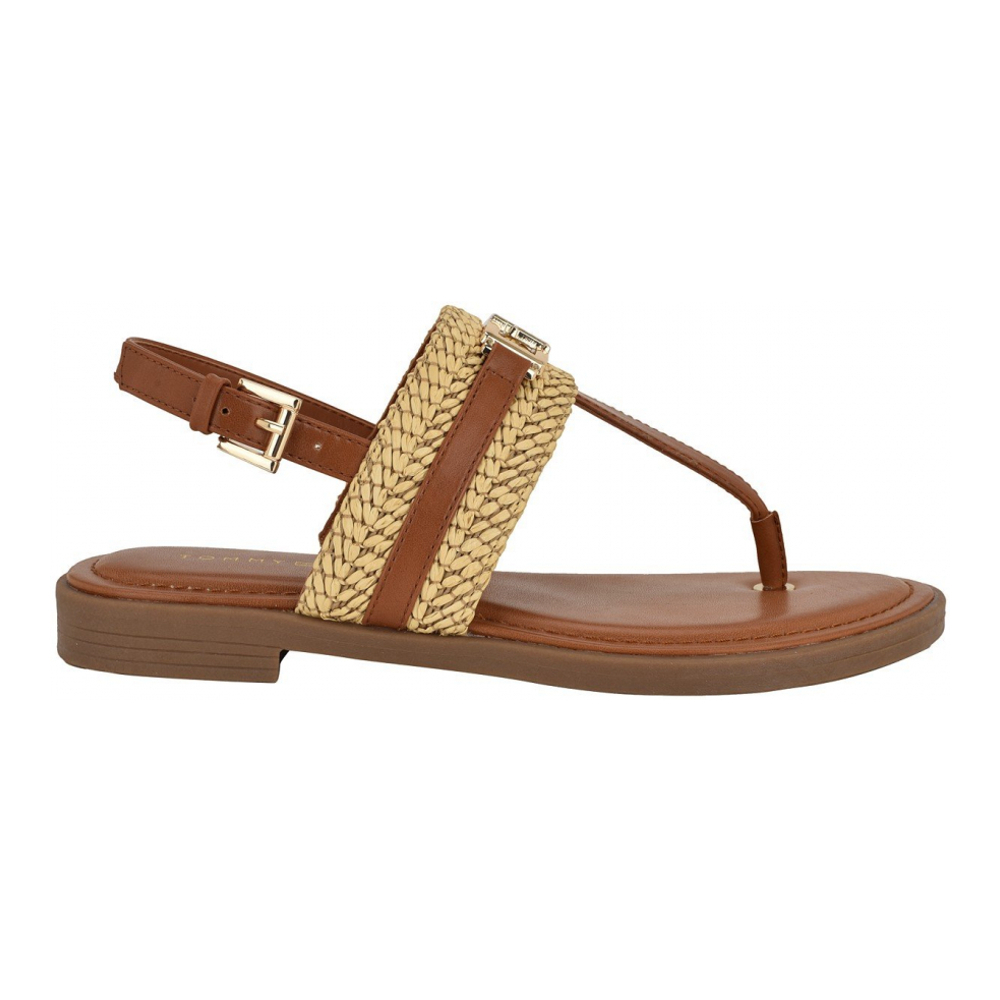 Women's 'Carree Classic Buckle Flat Sandals'
