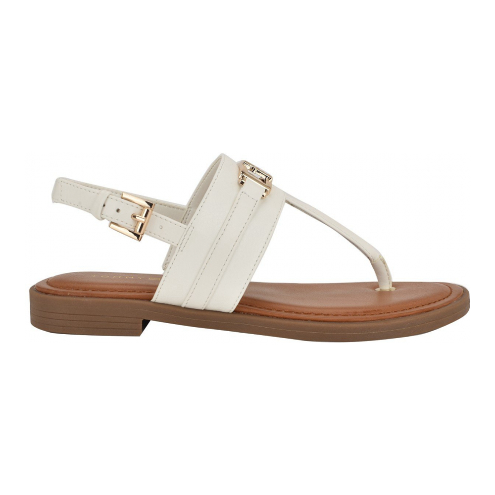 Women's 'Carree Classic Buckle Flat Sandals'