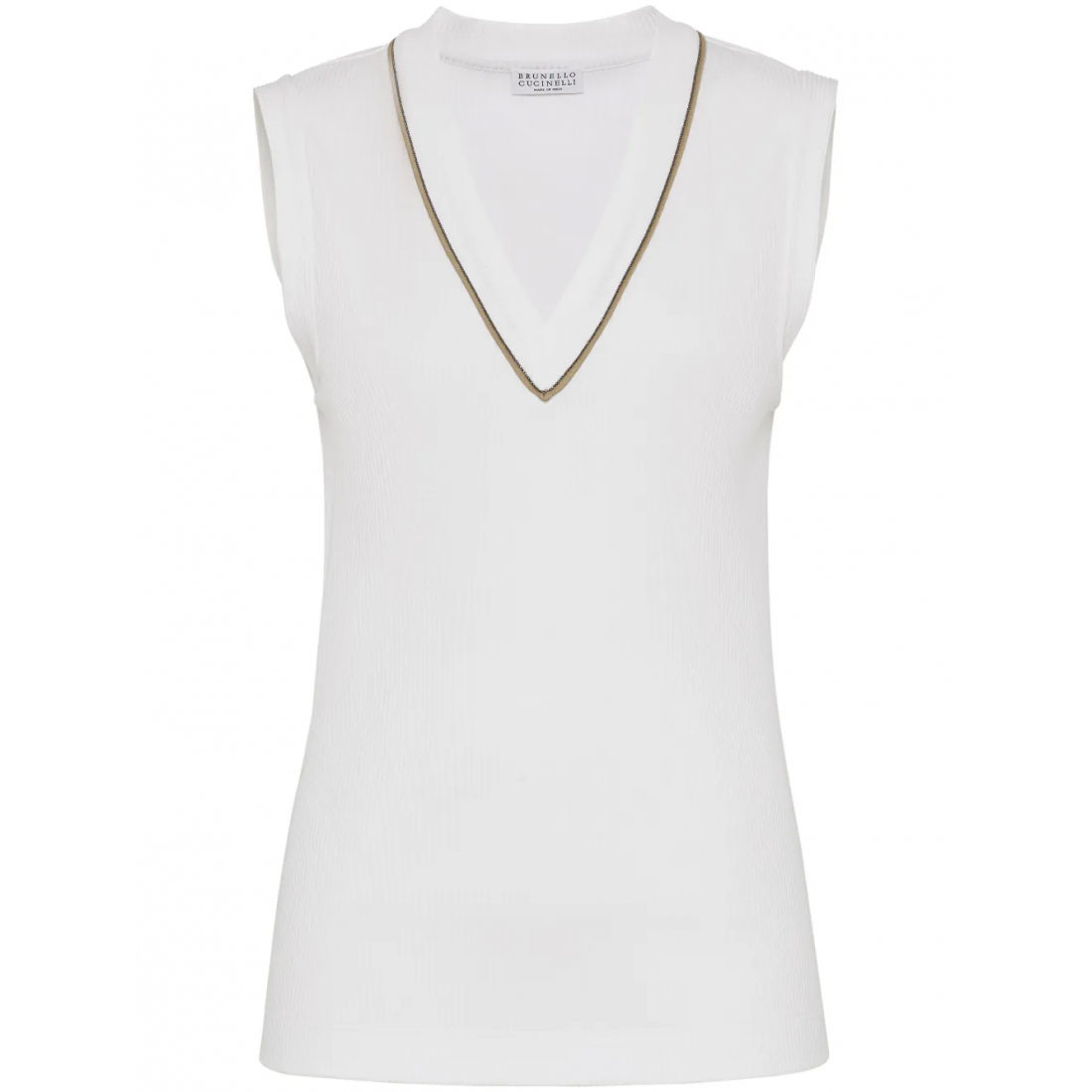 'Ribbed-Knit' Ärmelloses Top für Damen