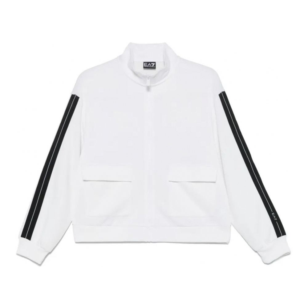 Sweatshirt 'Stripe-Trim' pour Femmes