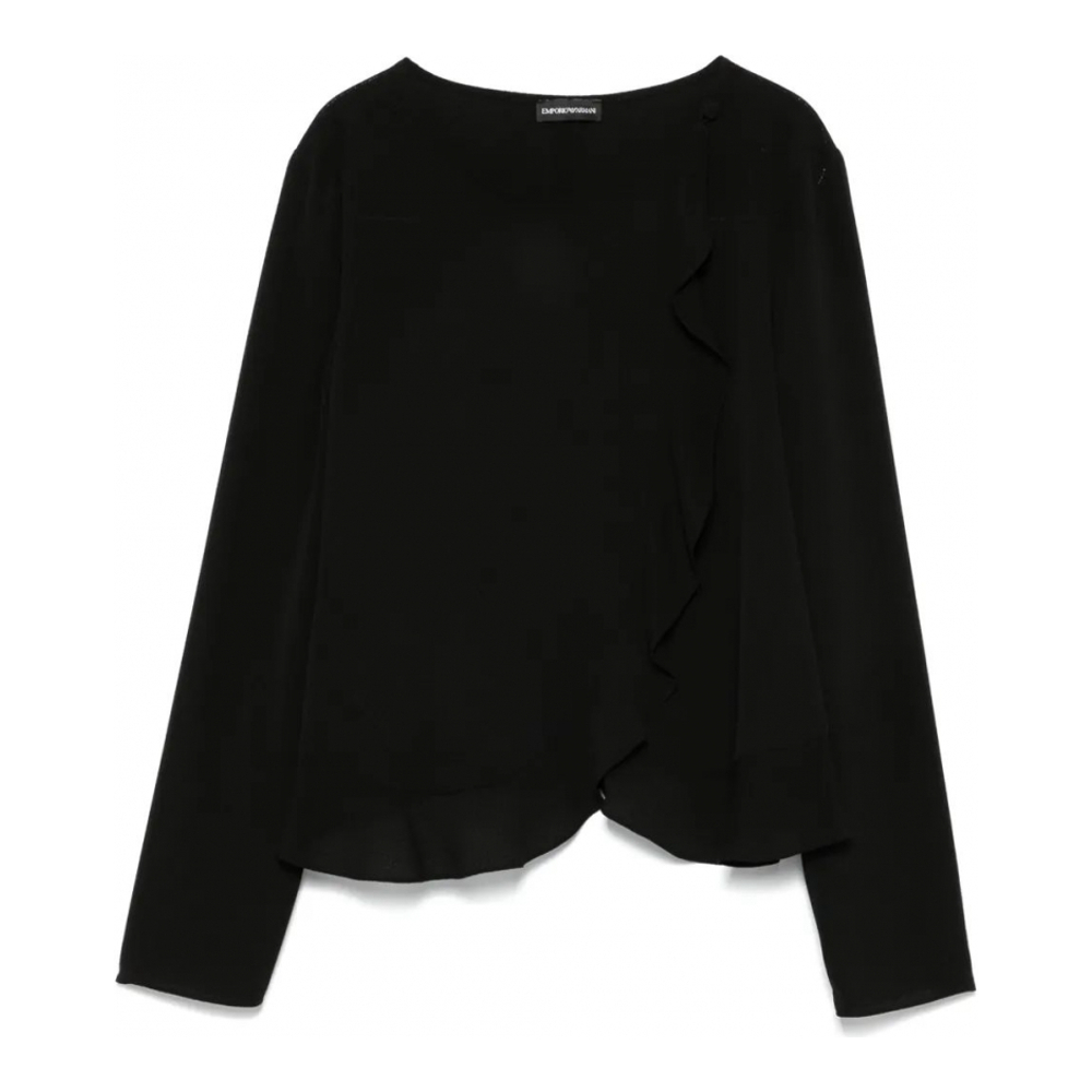 Women's 'Wrap' Long Sleeve Blouse