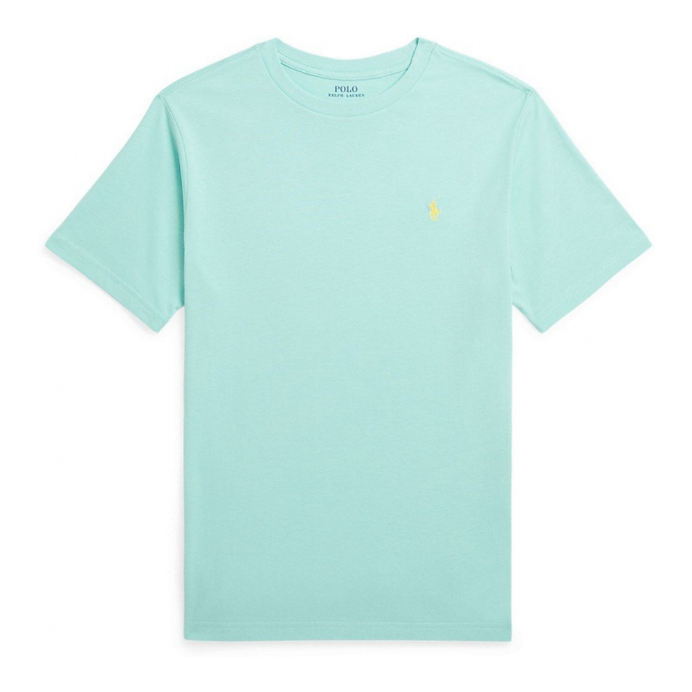 'Cotton Jersey Crewneck T-Shirt' pour Grands garçons