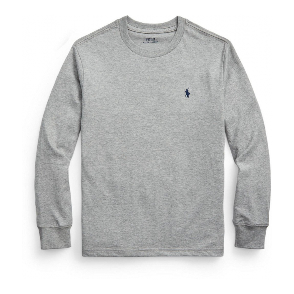 Big Boy's 'Cotton Jersey Long-Sleeve T-shirt'