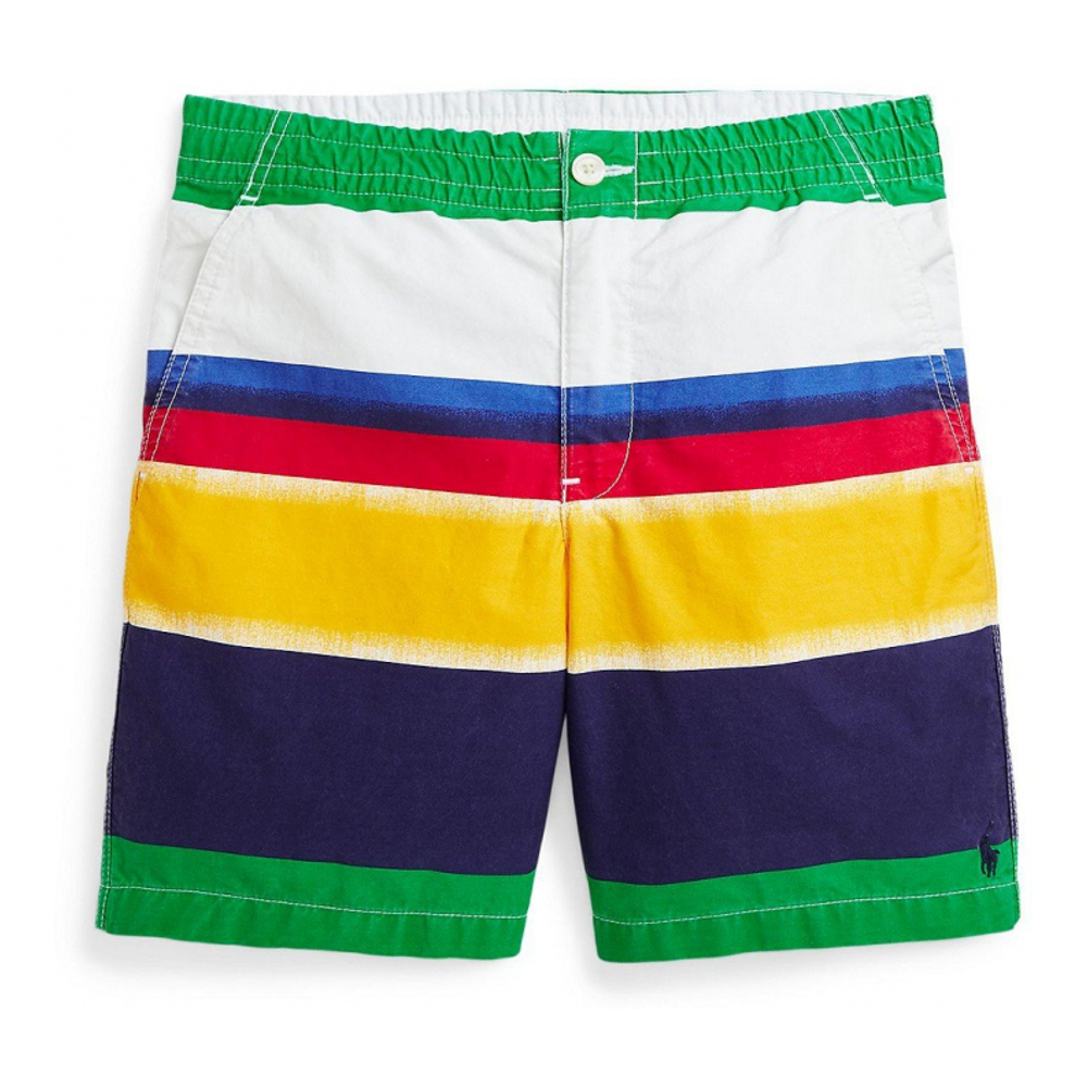 'Polo Prepster Striped Poplin Short' pour Grands garçons