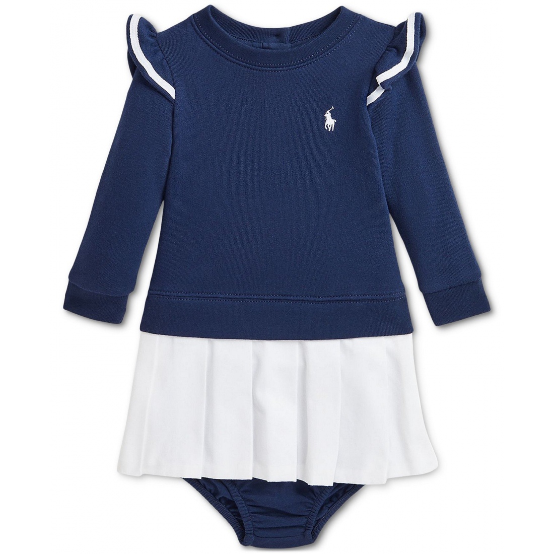 'Pleated Sweatshirt Dress' pour Bébé