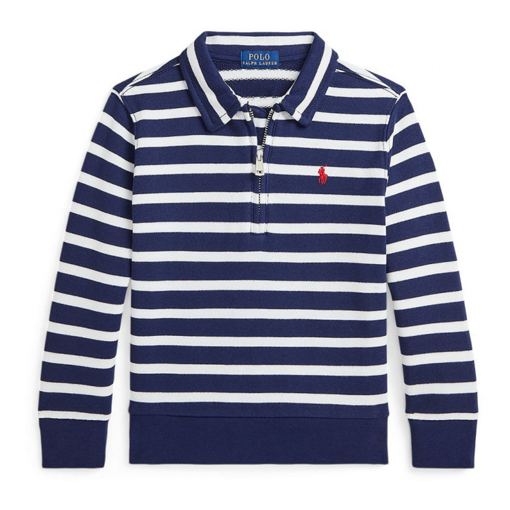 'Striped French Terry Sweatshirt' pour Enfant et petit garçon