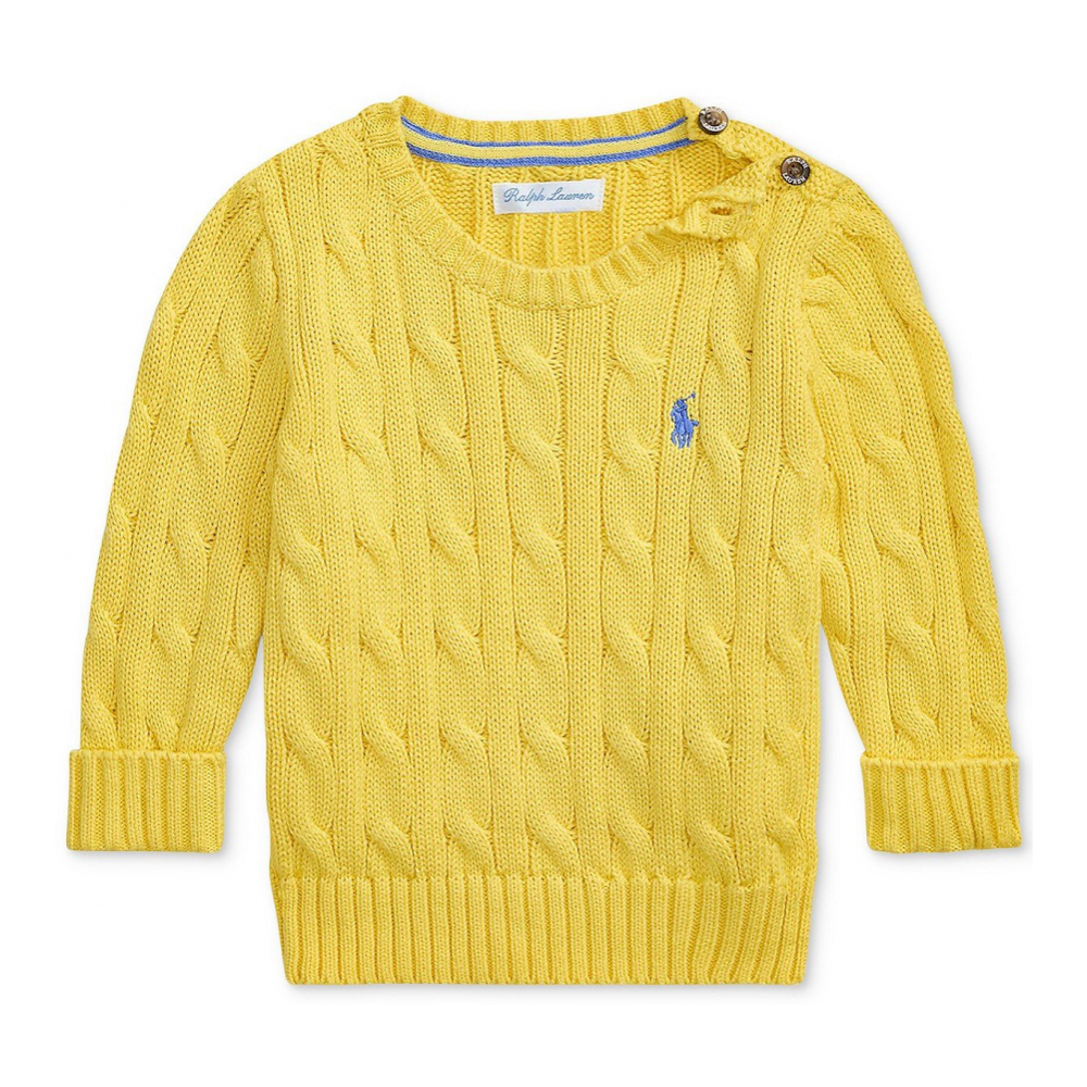 'Cotton Cable-Knit Sweater' pour Bébés garçons