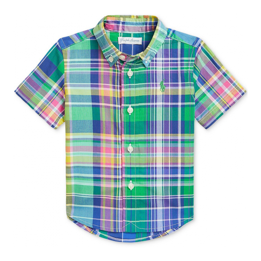 'Plaid Poplin Shirt' pour Bébé