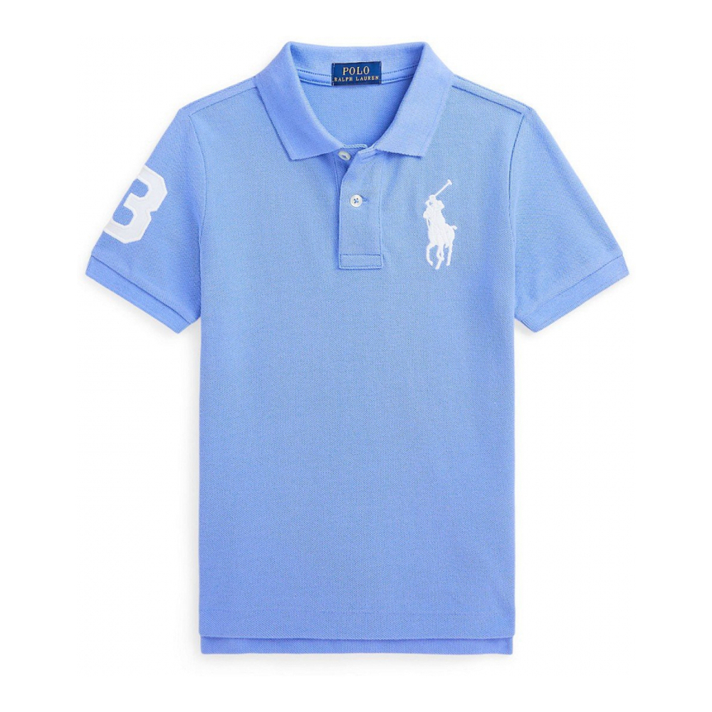 'Big Pony Cotton Mesh Polo Shirt' pour Enfant et petit garçon