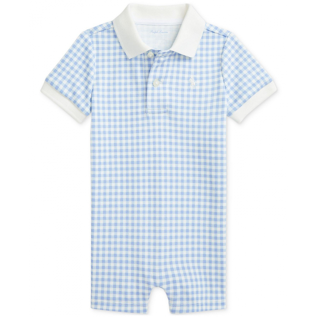 'Cotton Gingham Romper' pour Bébé