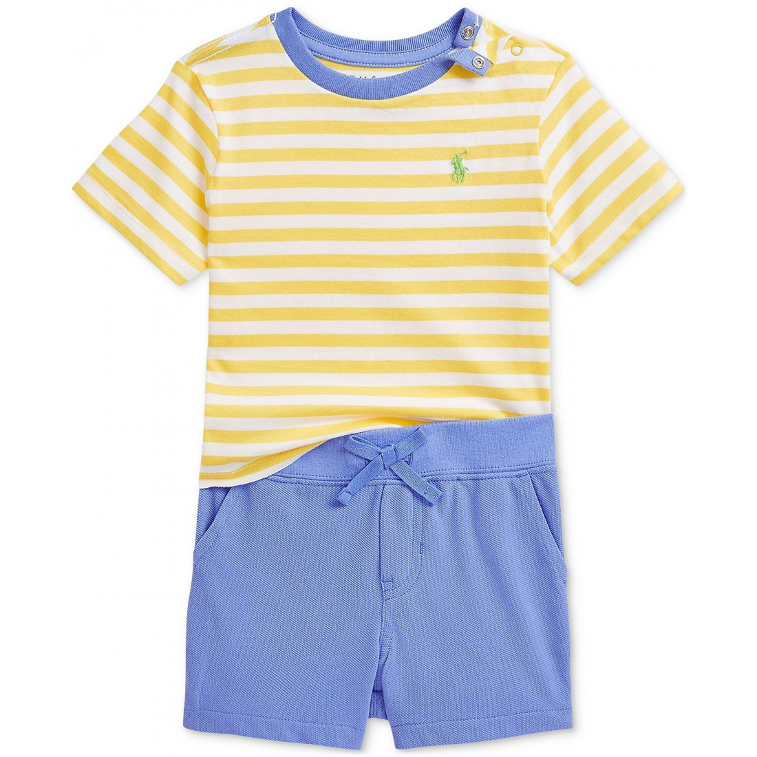 'Striped Tee & Mesh Short Set' pour Bébé