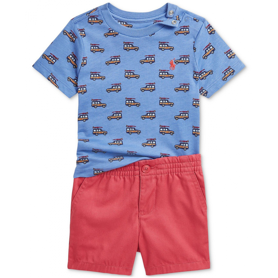 'Printed Jersey Tee & Chino Short Set' pour Bébé