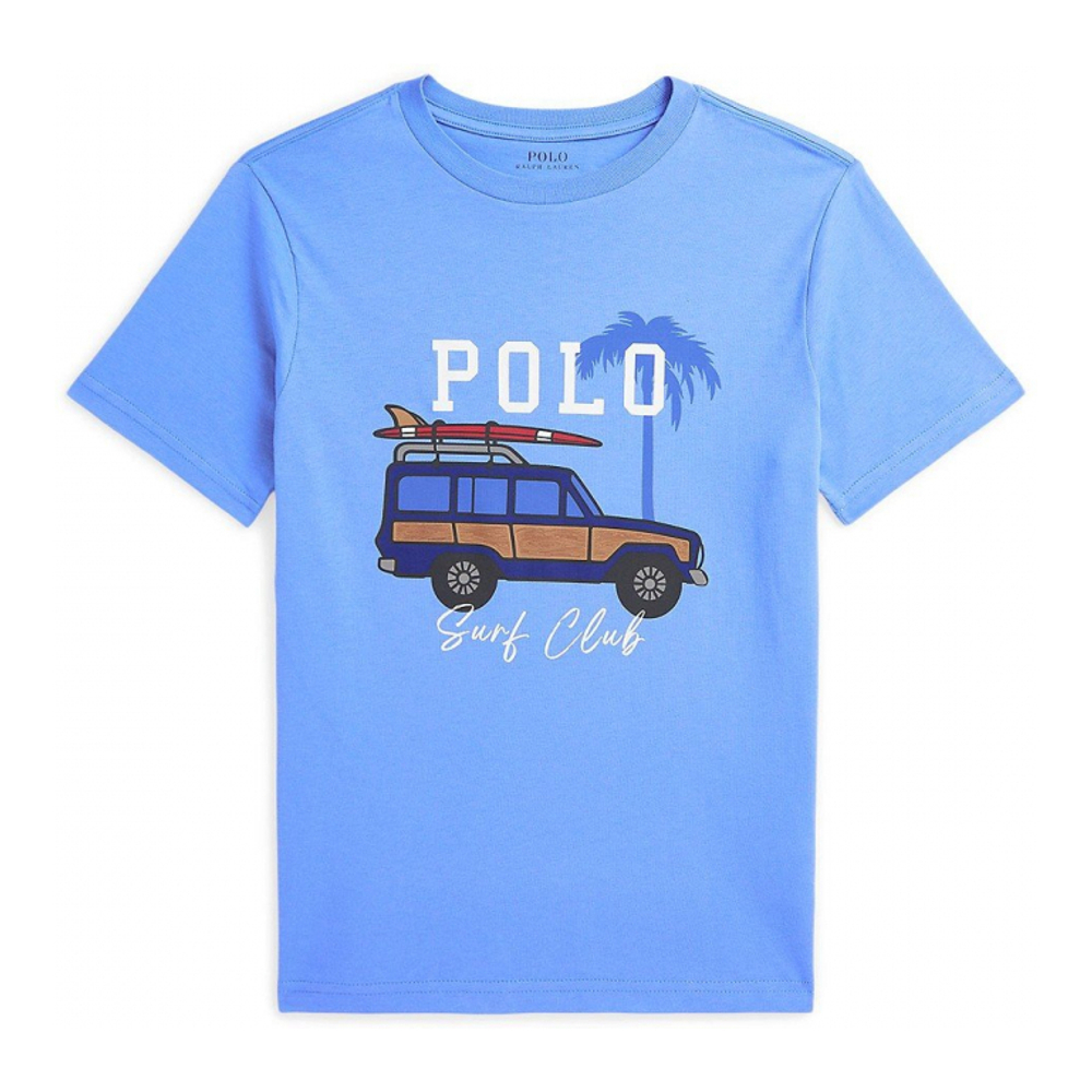 'Car-Print Jersey T-Shirt' für großes Jungen