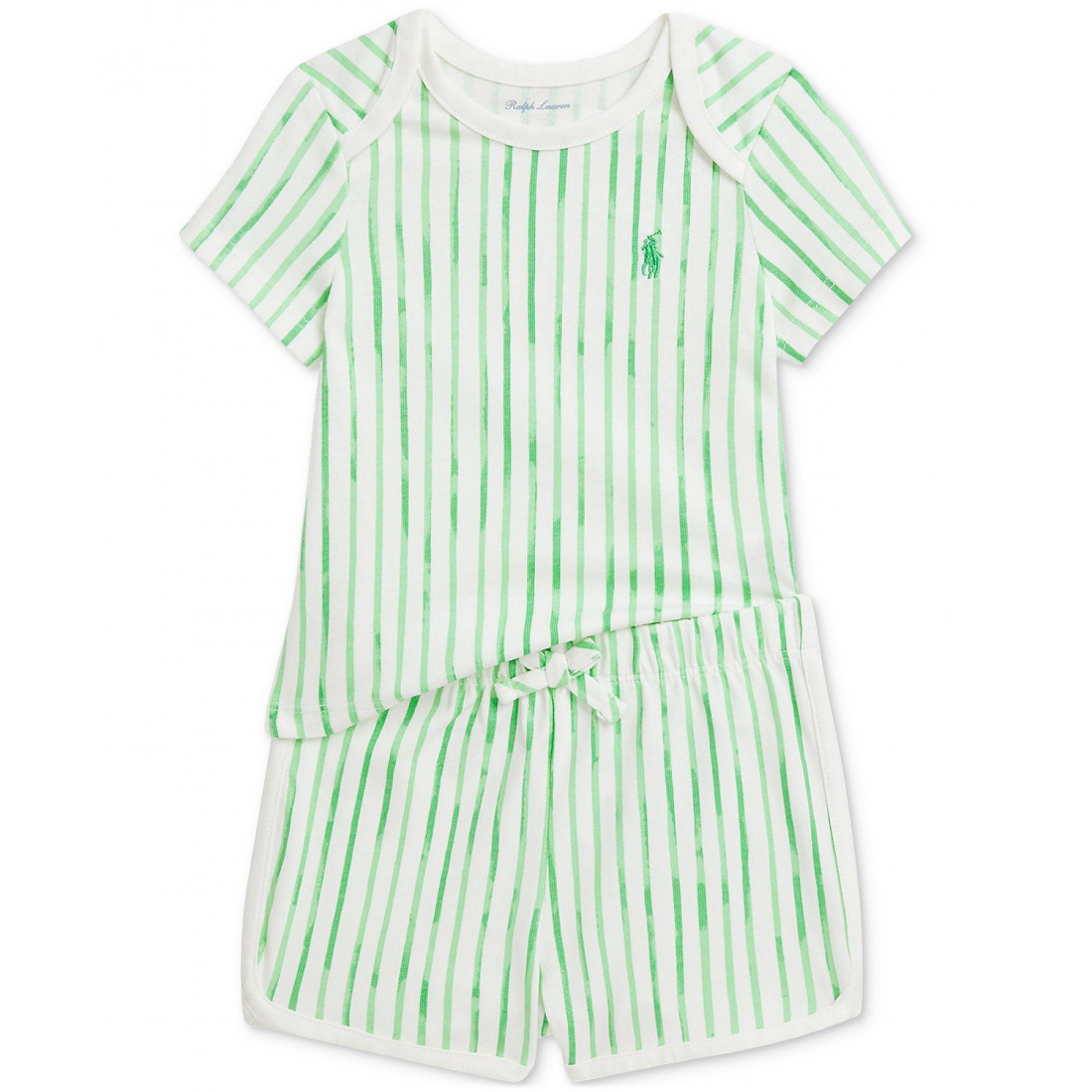 'Striped Jersey Tee & Short Set' pour Bébé