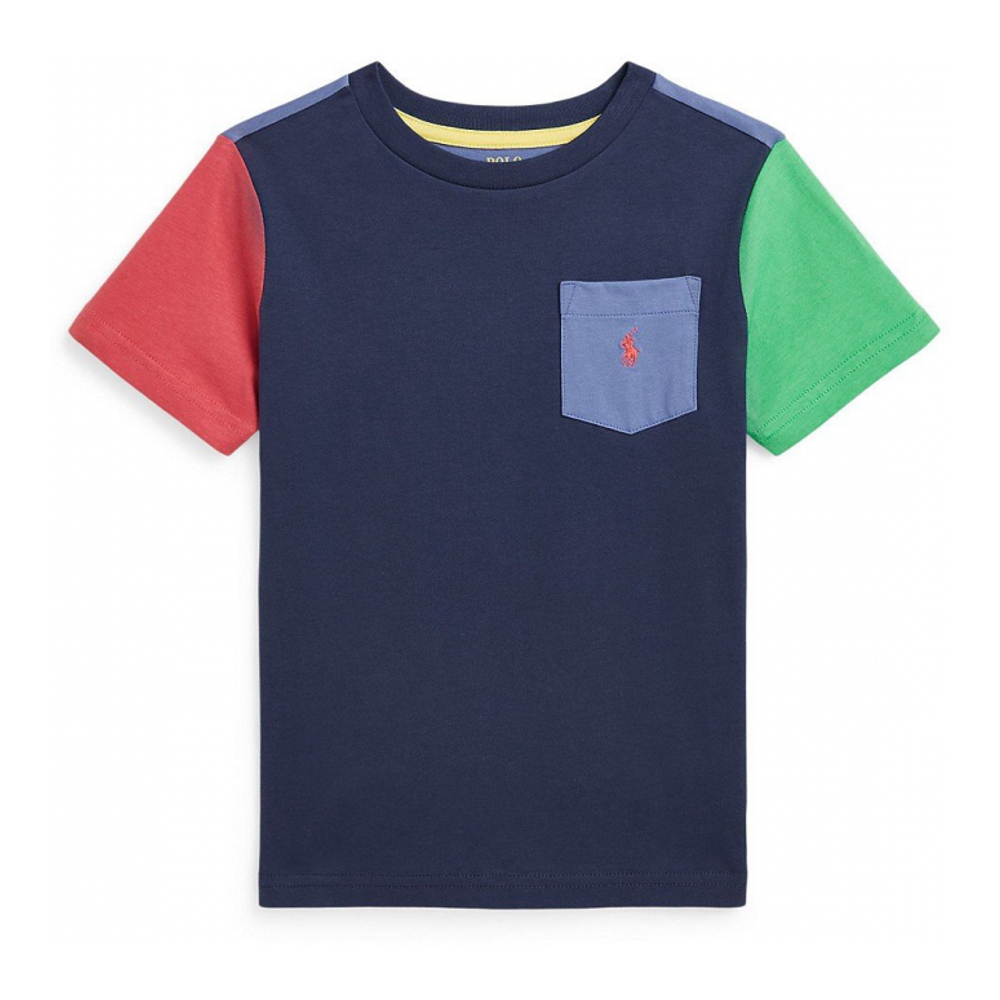 Toddler & Little Boy's 'Color-Blocked Pocket T-Shirt'