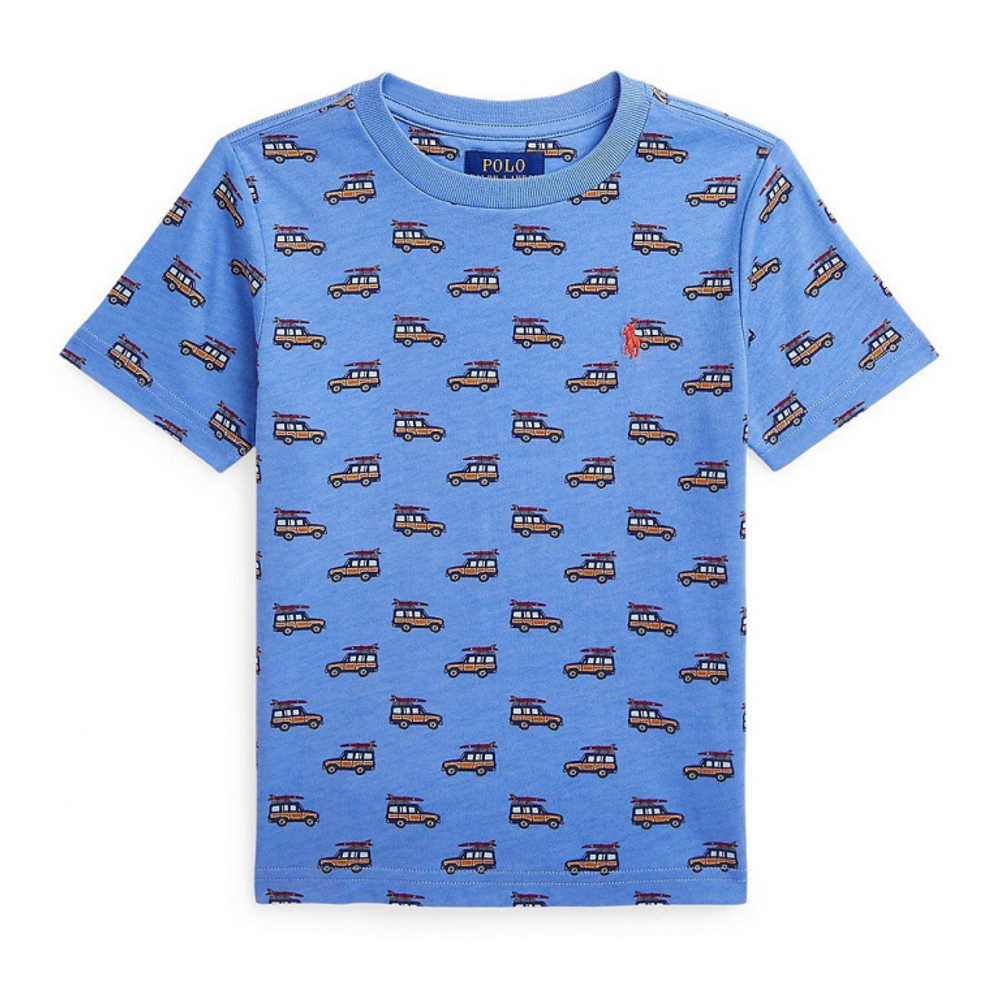 'Car-Print Jersey T-Shirt' pour Garçons