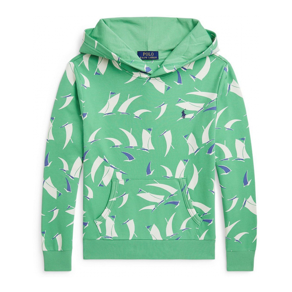 'Sailboat-Print French Terry Hoodie' pour Garçons