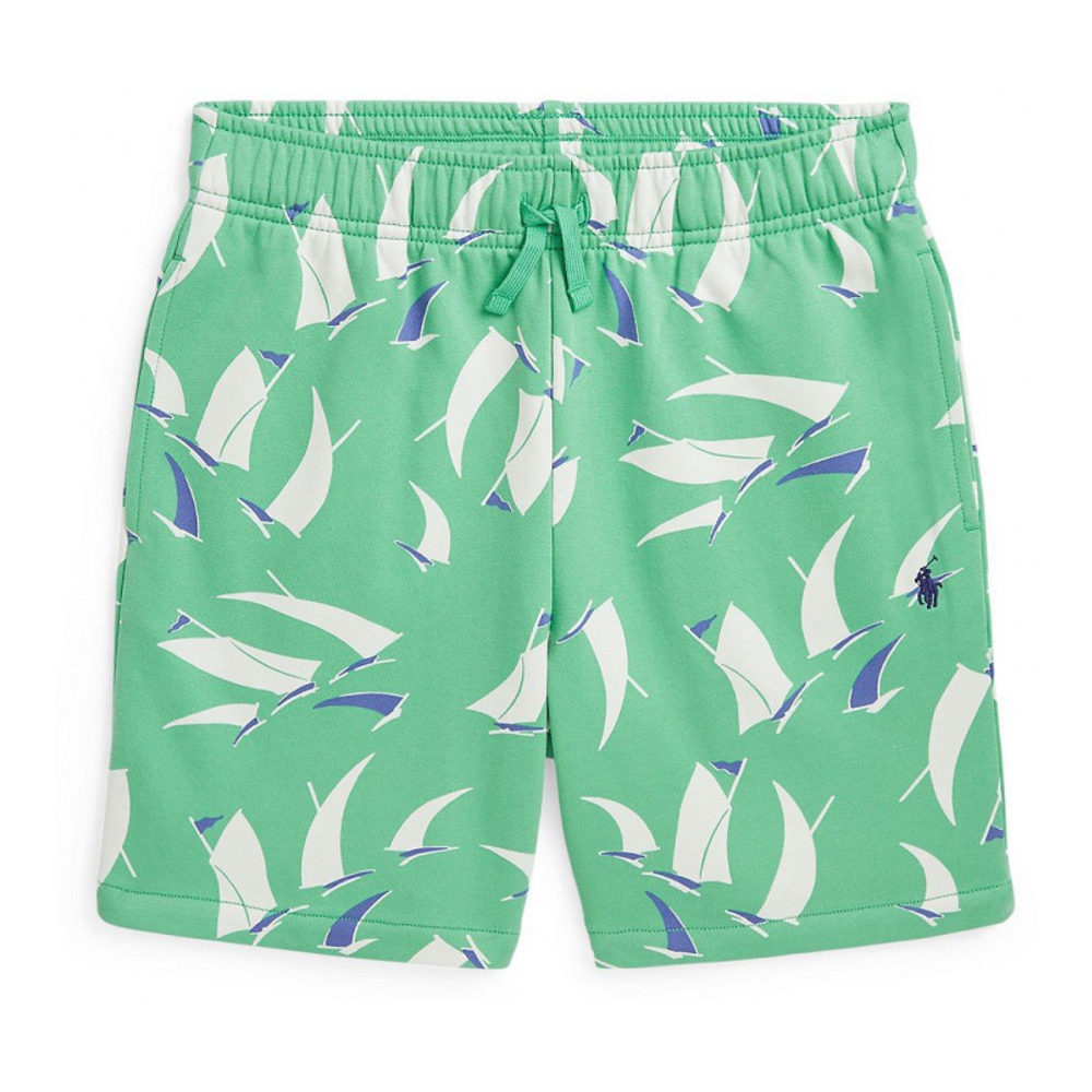 'Sailboat-Print French Terry Short' pour Grands garçons