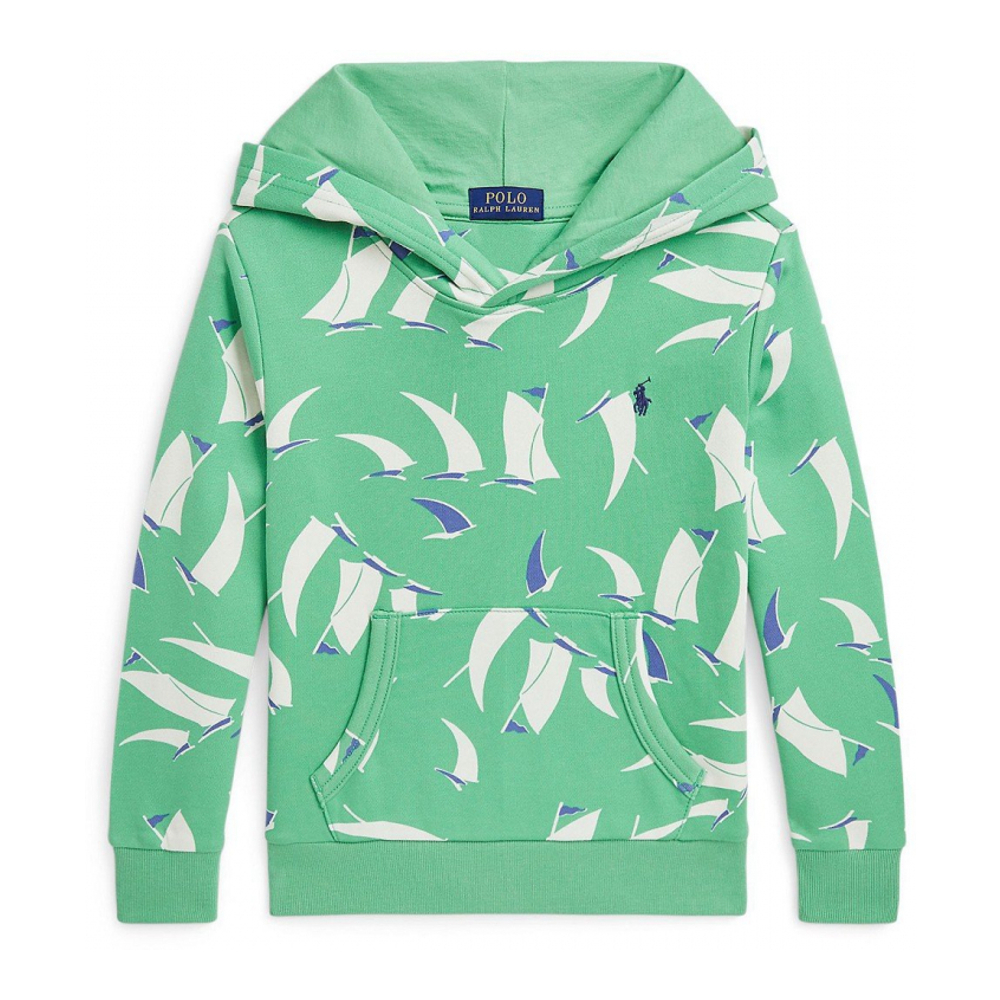 'Sailboat-Print French Terry Hoodie' pour Enfant et petit garçon