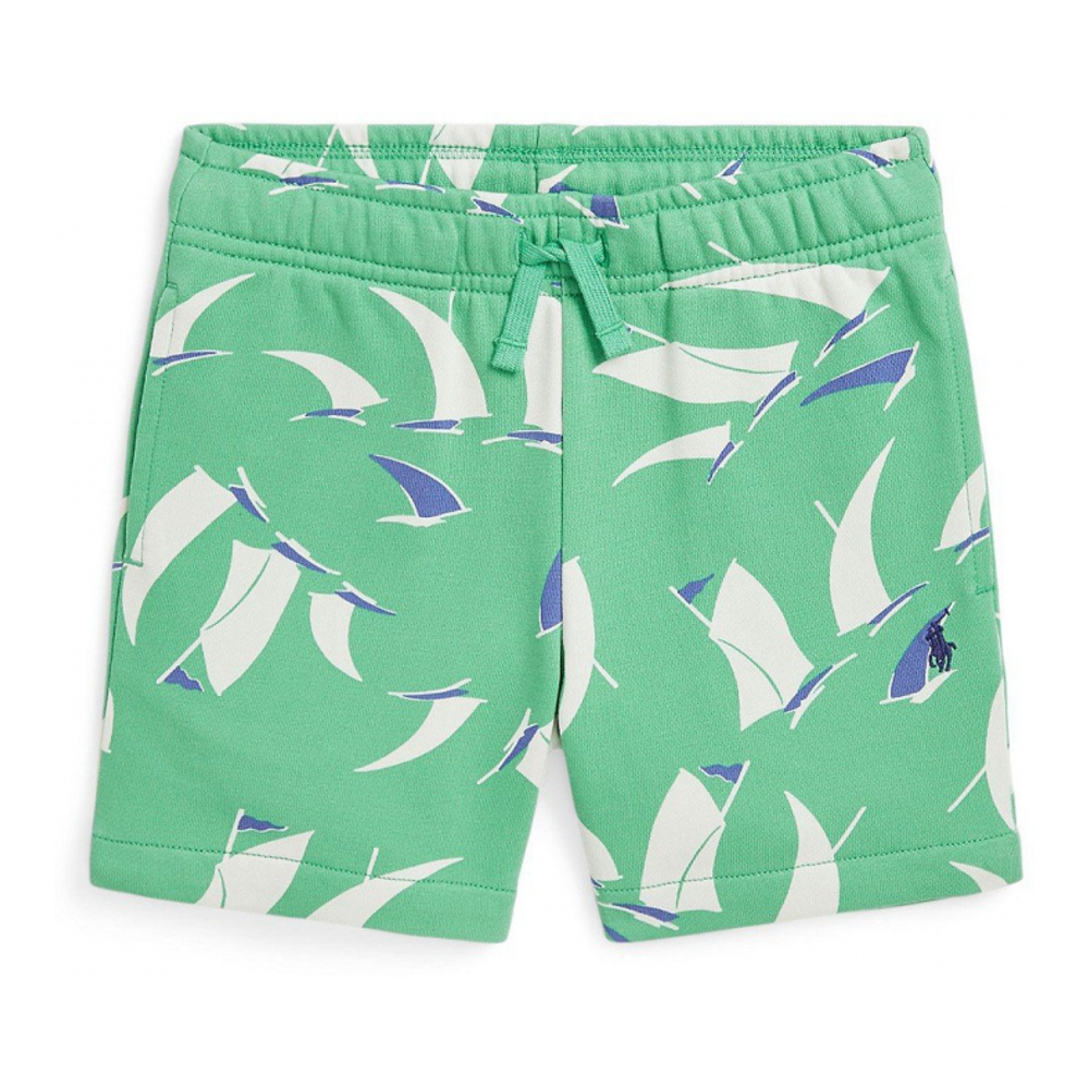 'Sailboat-Print French Terry Short' pour Garçons