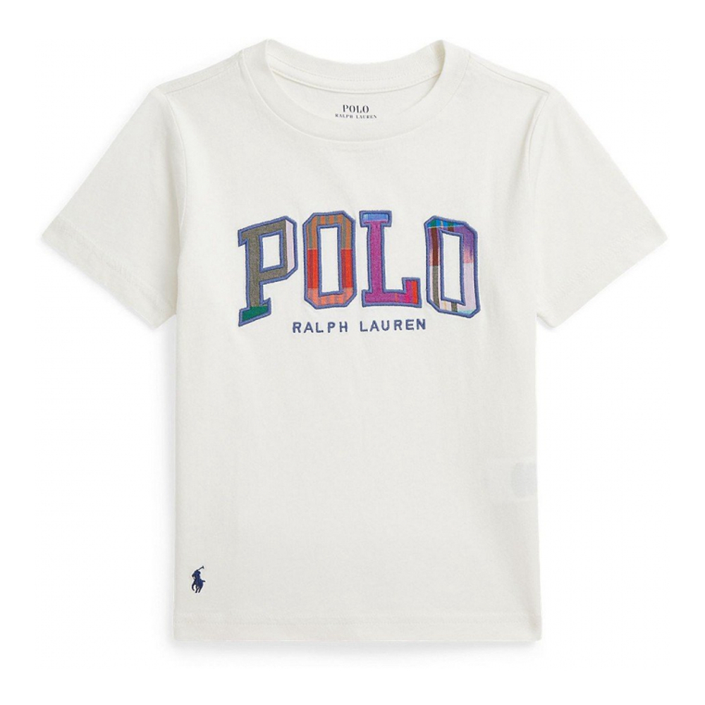 'Madras-Logo Jersey T-Shirt' pour Enfant et petit garçon