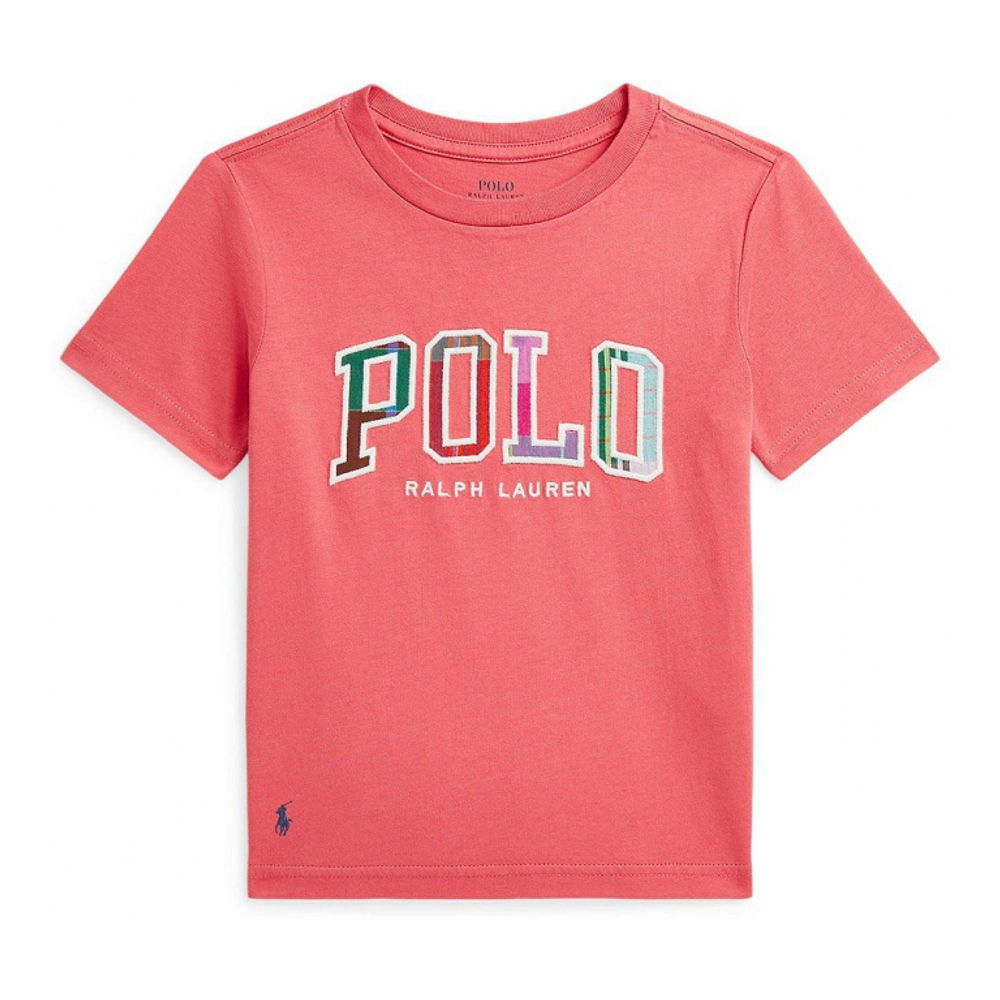 'Madras-Logo Jersey T-Shirt' pour Enfant et petit garçon