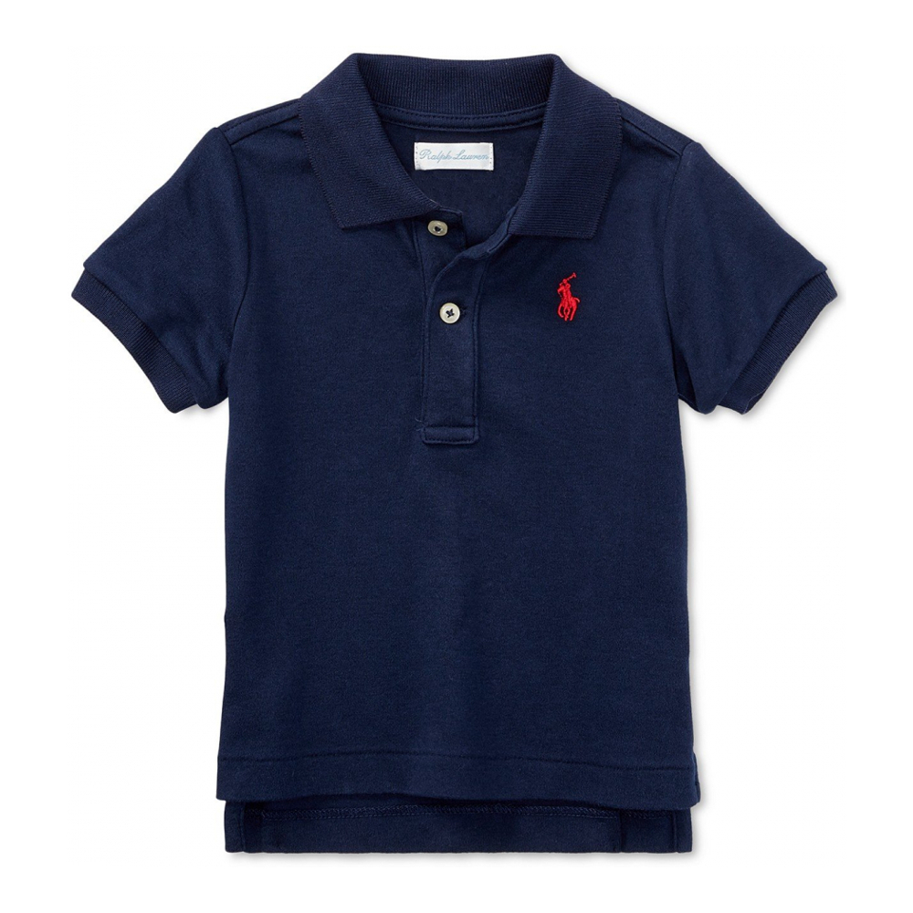 'Cotton Polo Short Sleeved Shirt' pour Bébés garçons