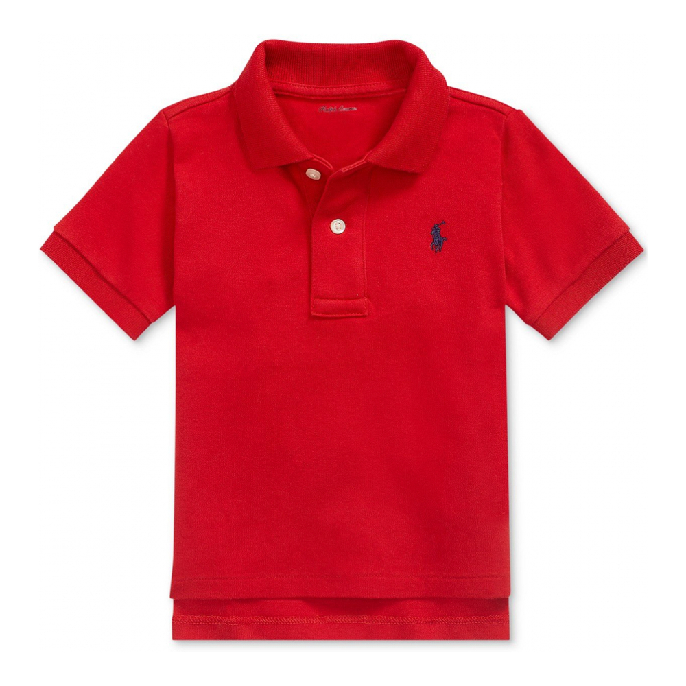 'Cotton Polo Short Sleeved Shirt' pour Bébés garçons