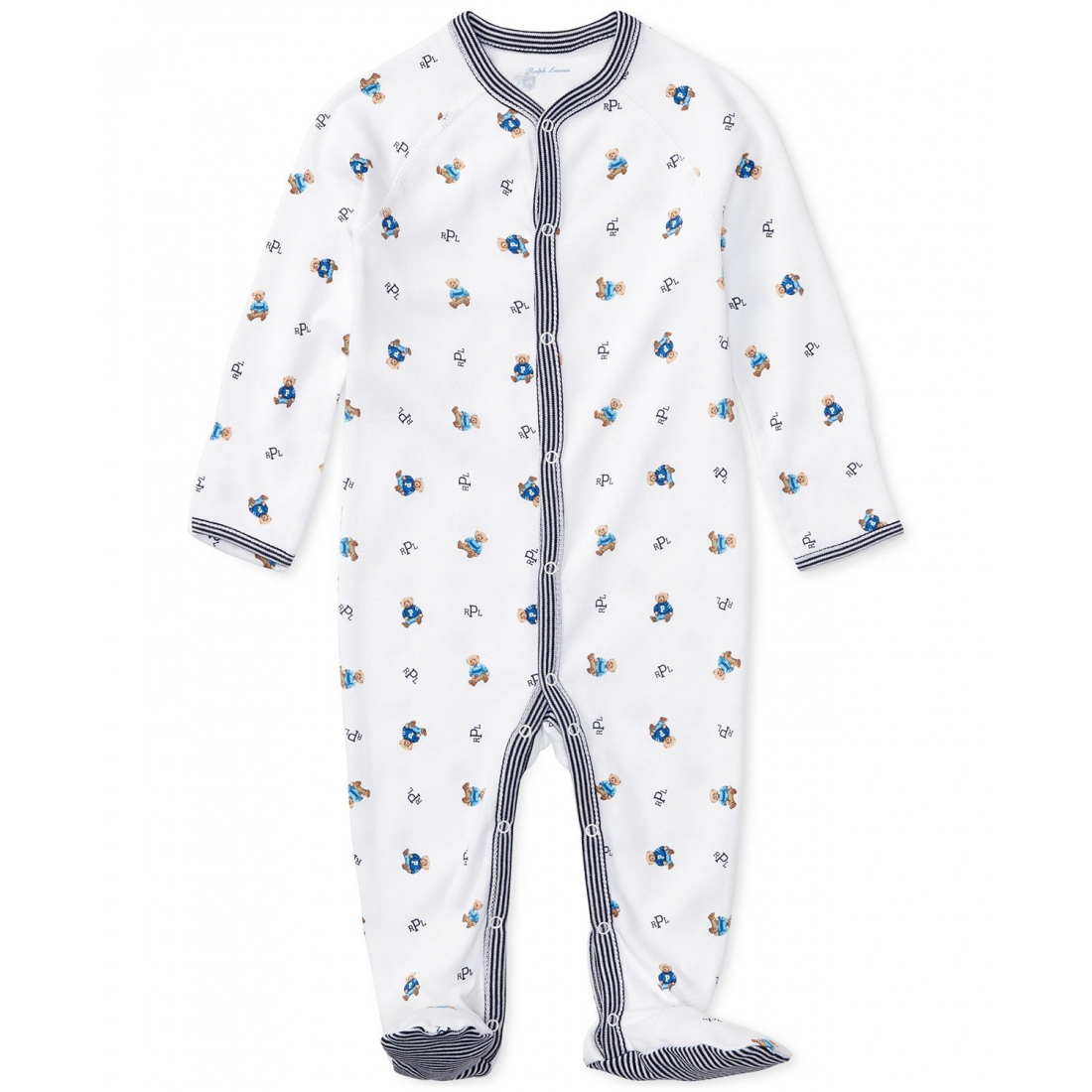 'Bear Cotton Footed Coverall' pour Bébés garçons
