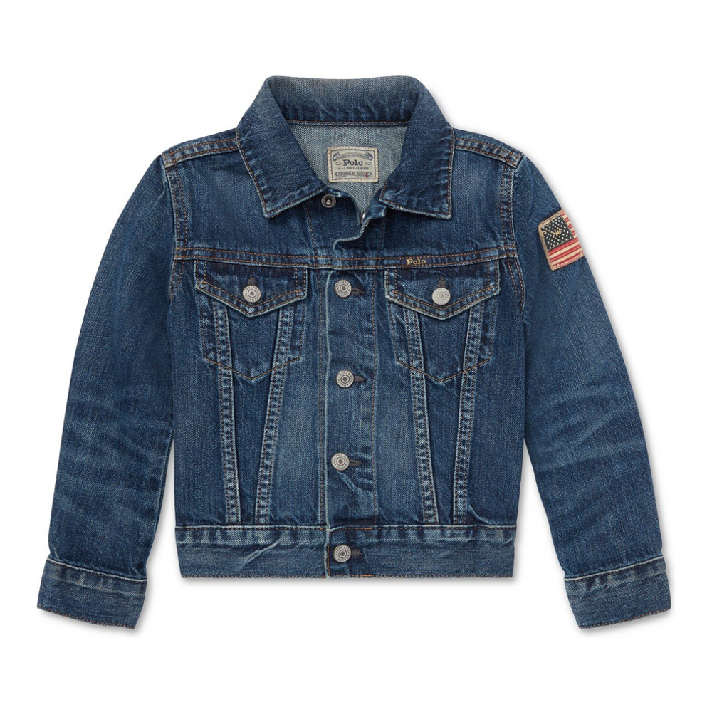 'Cotton Denim Trucker Jacket' pour Enfant et petit garçon