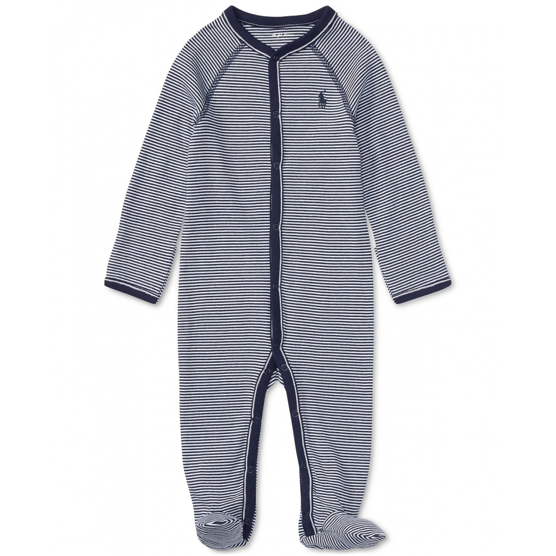 'Striped Cotton Coverall' pour Bébés garçons