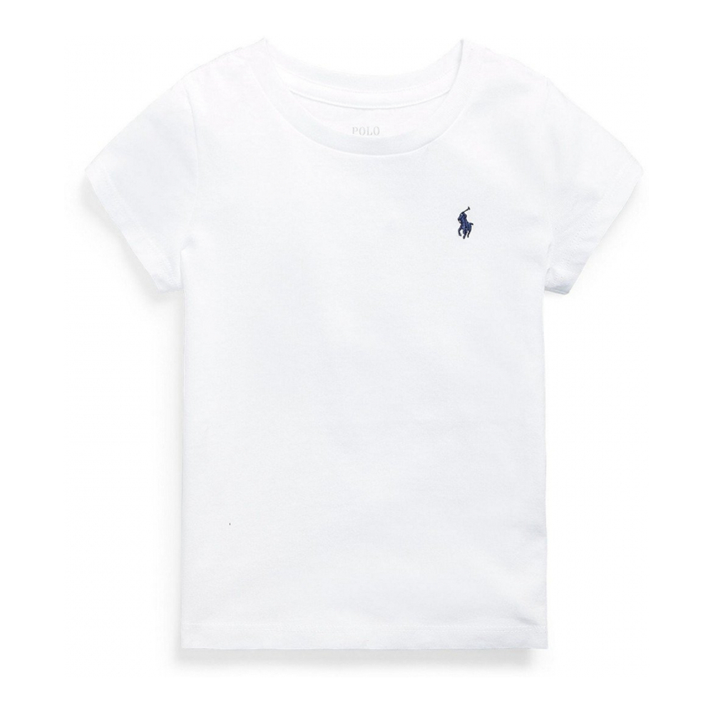 'Cotton Jersey Short Sleeve T-shirt' pour Filles