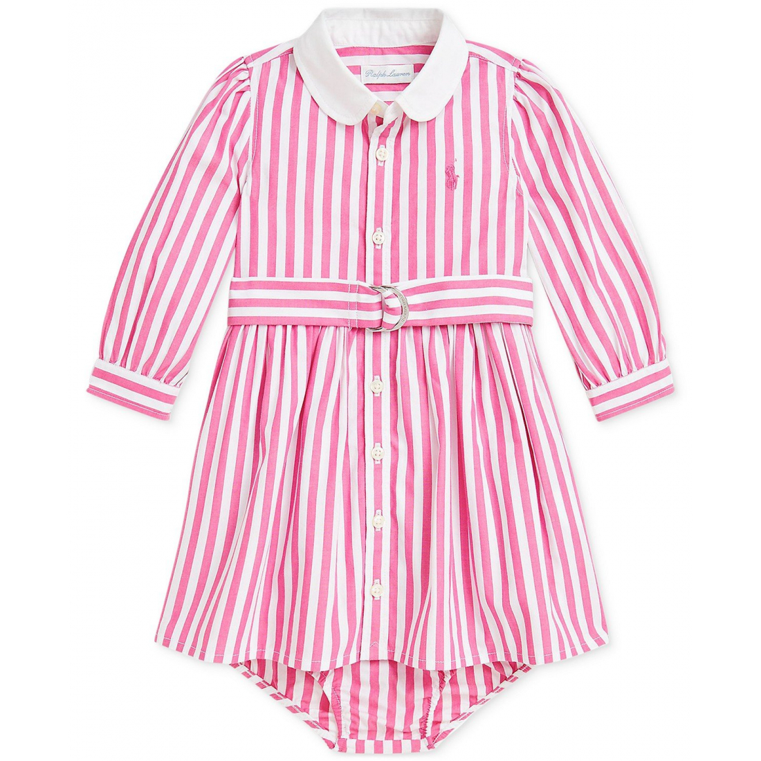 'Poplin Striped Shirtdress' pour Bébés filles