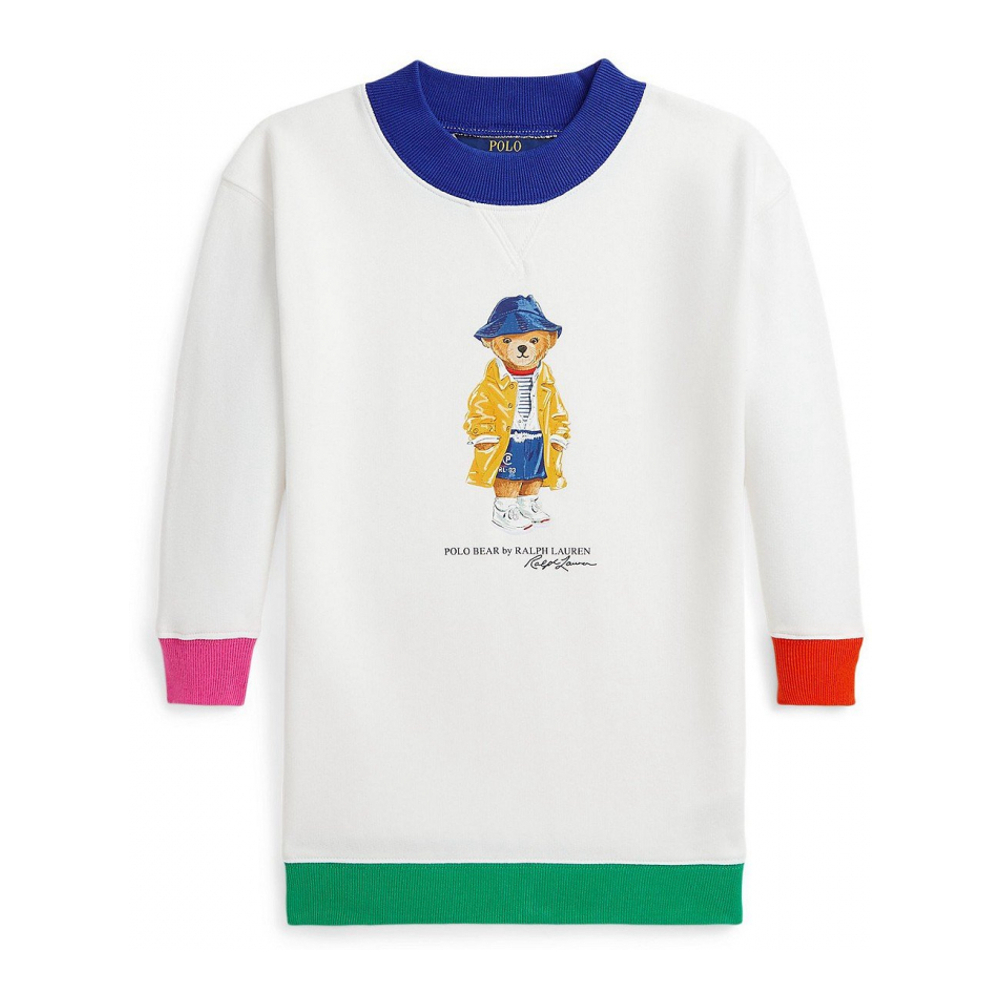 'Polo Bear Fleece Sweatshirt Dress' pour Bambins & petites filles