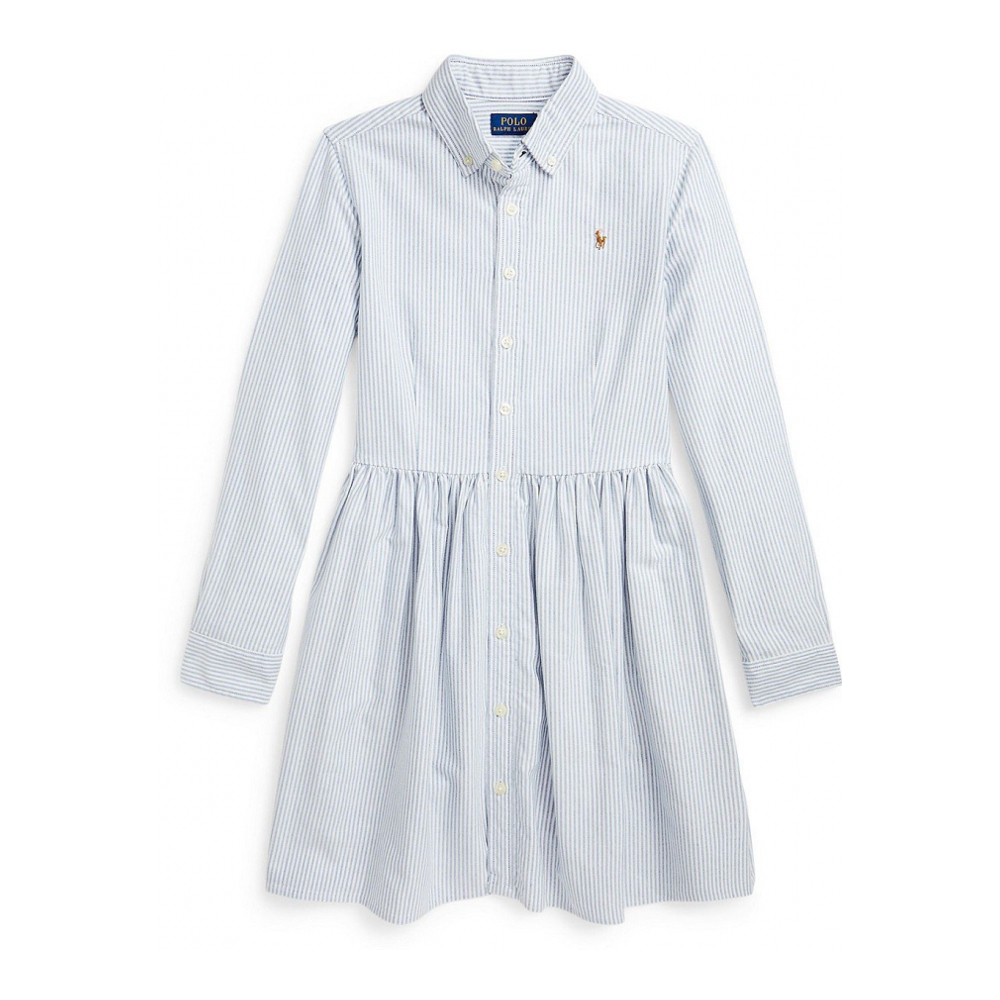 'Striped Cotton Oxford Shirtdress' pour Grandes filles