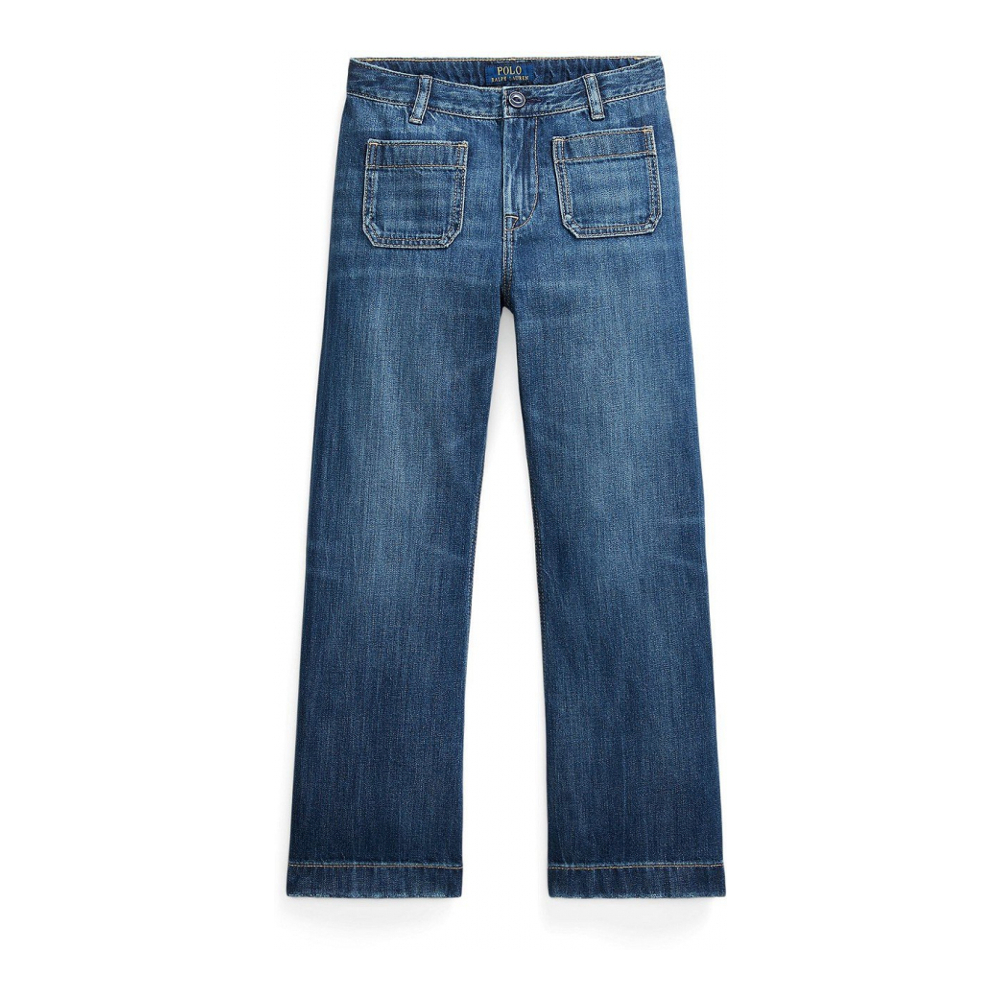 'Logo Wide-Leg Jean' pour Grandes filles