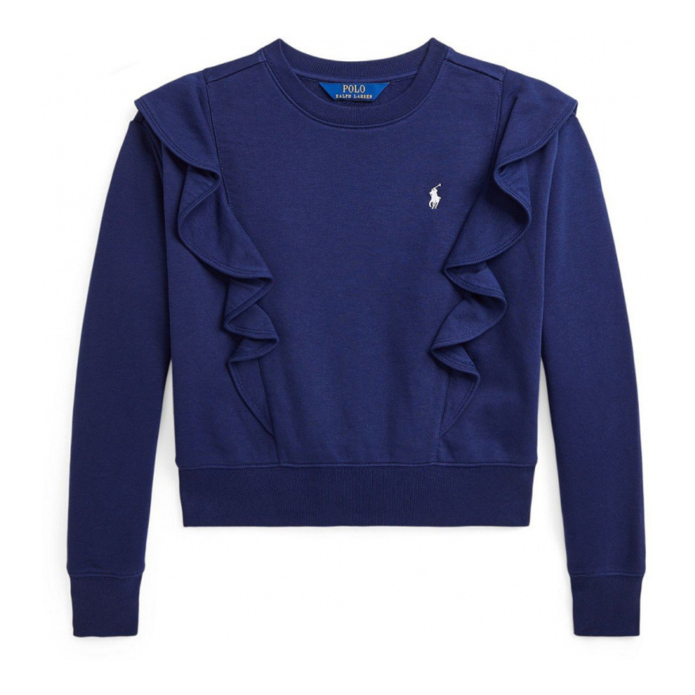 'Ruffled French Terry Sweatshirt' pour Grandes filles