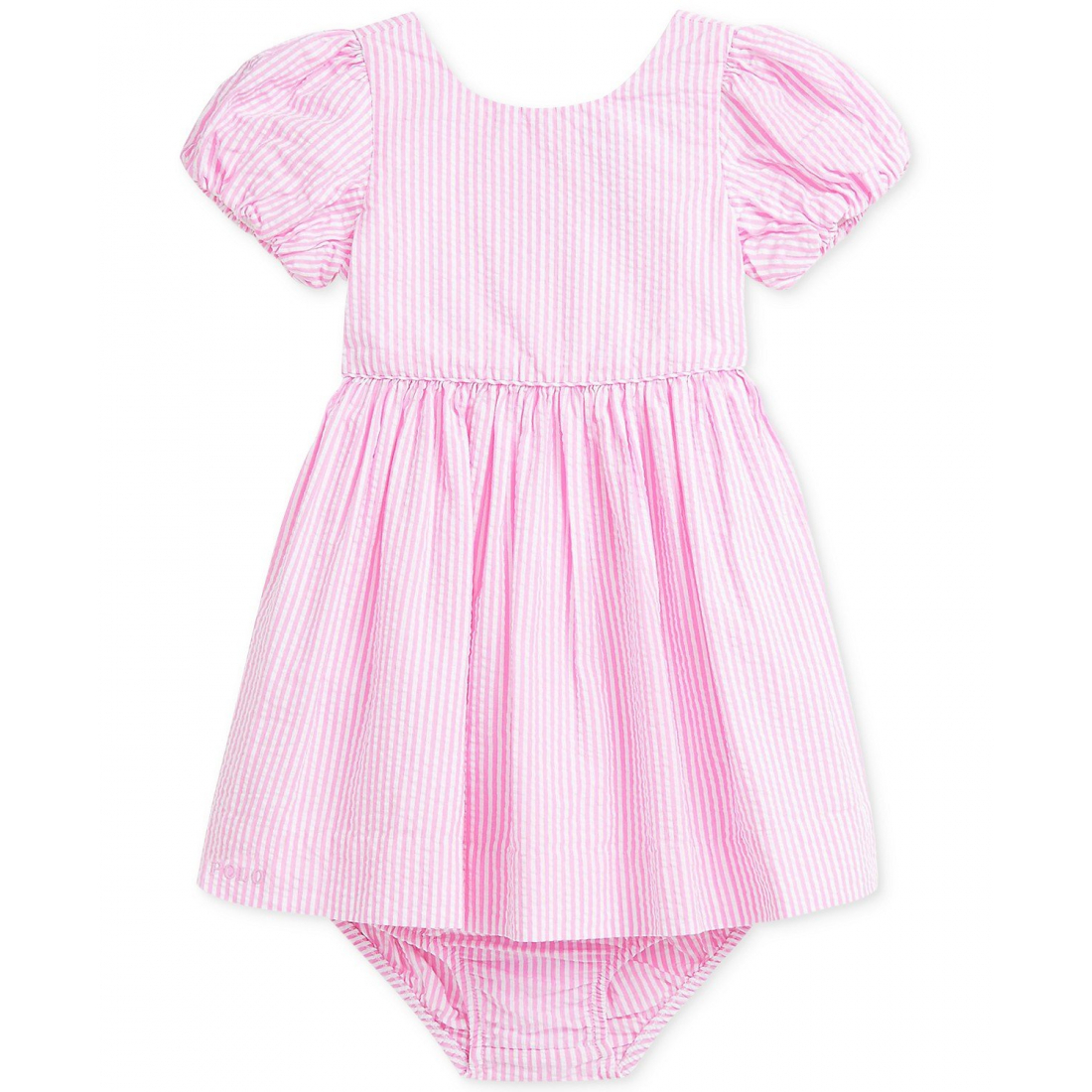 'Cotton Striped Seersucker Dress' für Baby Mädchen