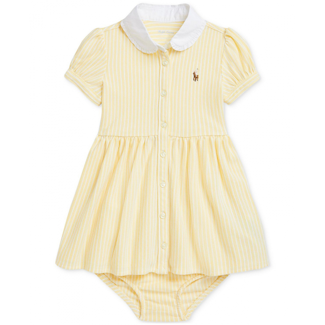 'Striped Mesh Shirtdress' pour Bébés filles