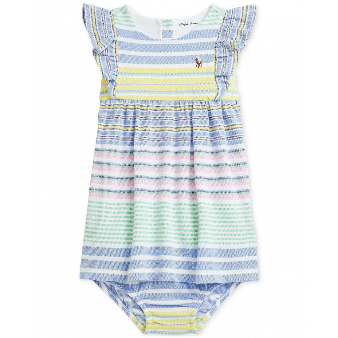 'Ruffled Striped Shirtdress' pour Bébés filles