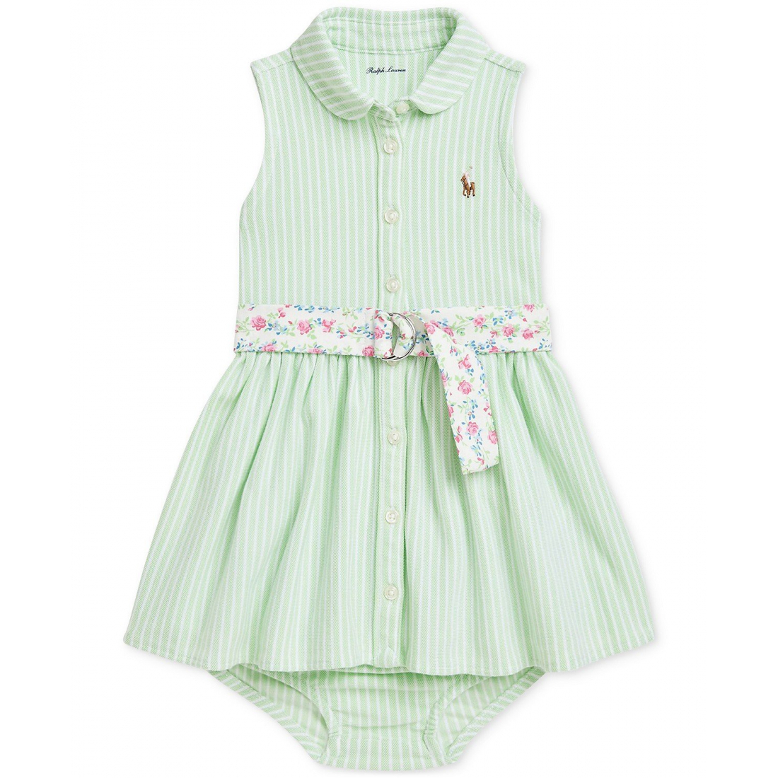'Belted Oxford Shirtdress' pour Bébés filles