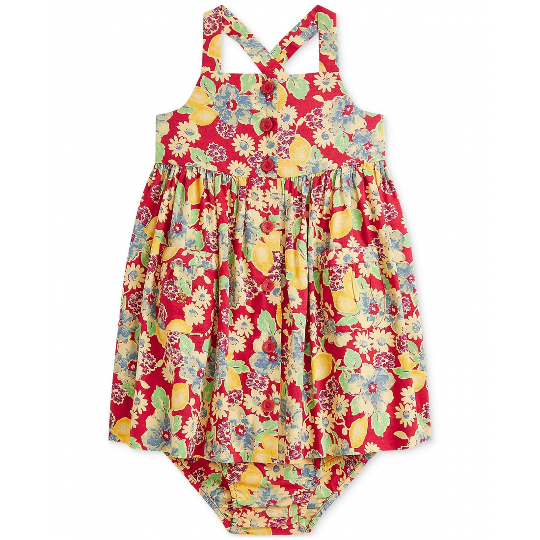 'Floral Cotton Dress' pour Bébés filles