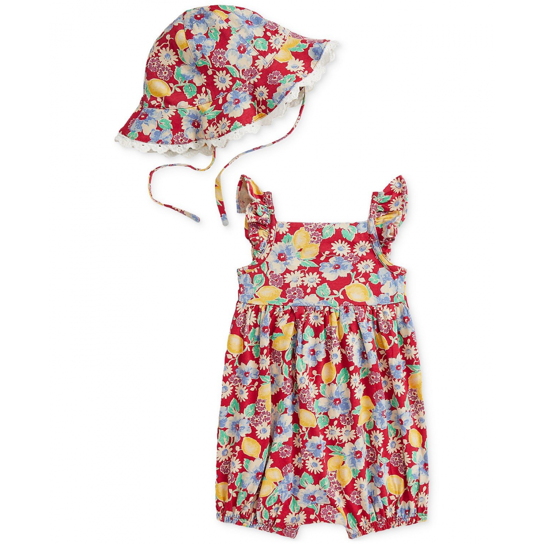 'Bubble Shortall & Hat Set' pour Bébés filles